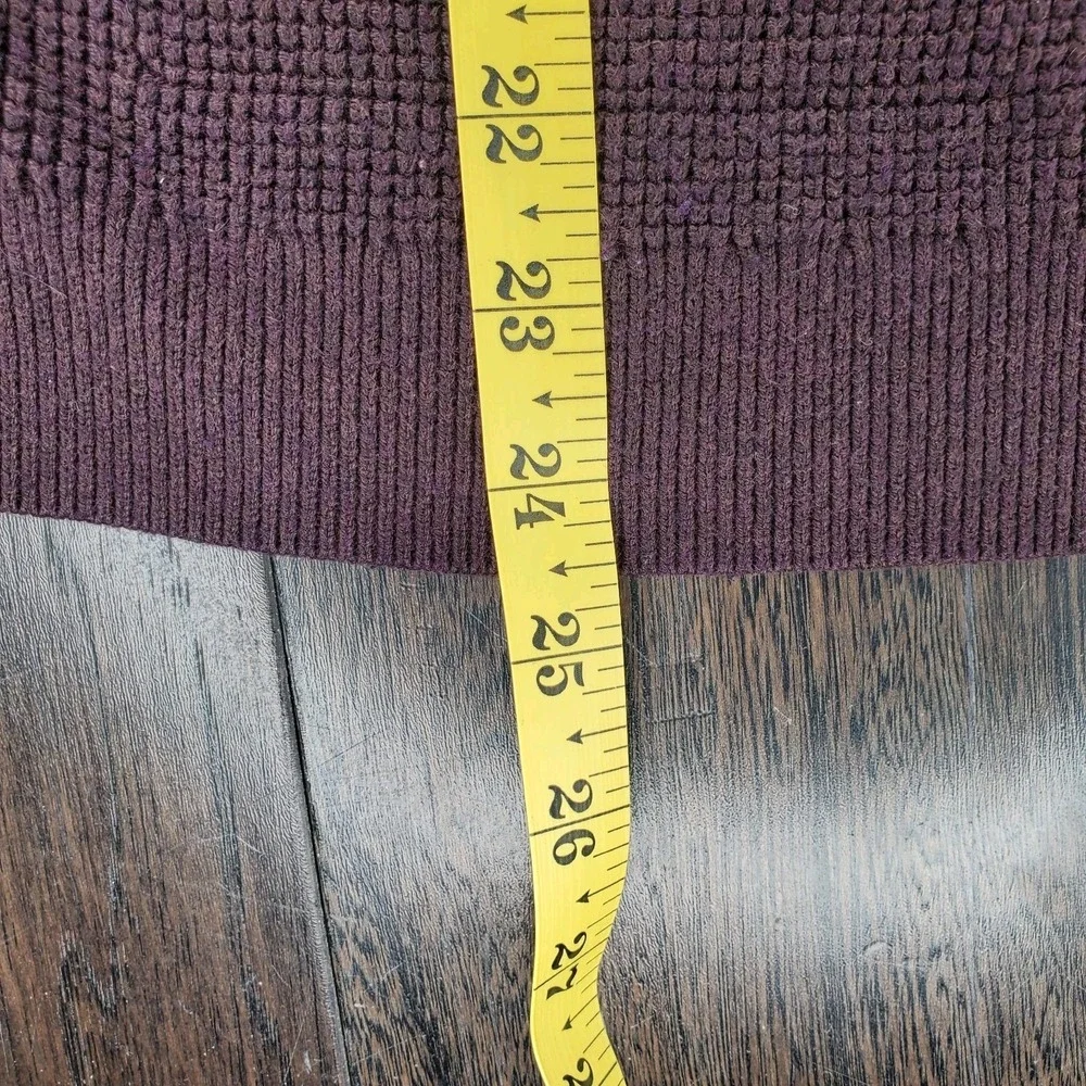 Banana Republuc Full Zip Mock Neck Sweater Bergundy Size Large
